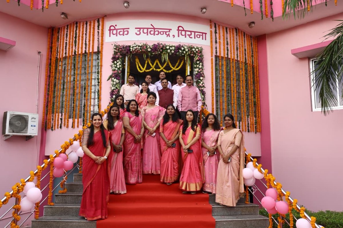 pgcilindia's tweet photo. POWERGRID has declared its 400/220 kV Pirana Substation as the first Pink Substation of its Western Region-II. Pink substations of POWERGRID are operated and headed by women executives in line with its commitment towards Women Empowerment. The Pirana Substation is being led by Smt. Archana Kumari, DGM, POWERGRID. On this occasion, Shri Rajesh Kumar Gupta, Regional Head, WR-II, inaugurated the Pink Substation along with other senior officials. POWERGRID has been consistently rated as one of the Best Places for Women to Work. #PinkSubstation #POWERGRID #WomenEmpowerment #Pirana #TransmittingPowerTransformingLives