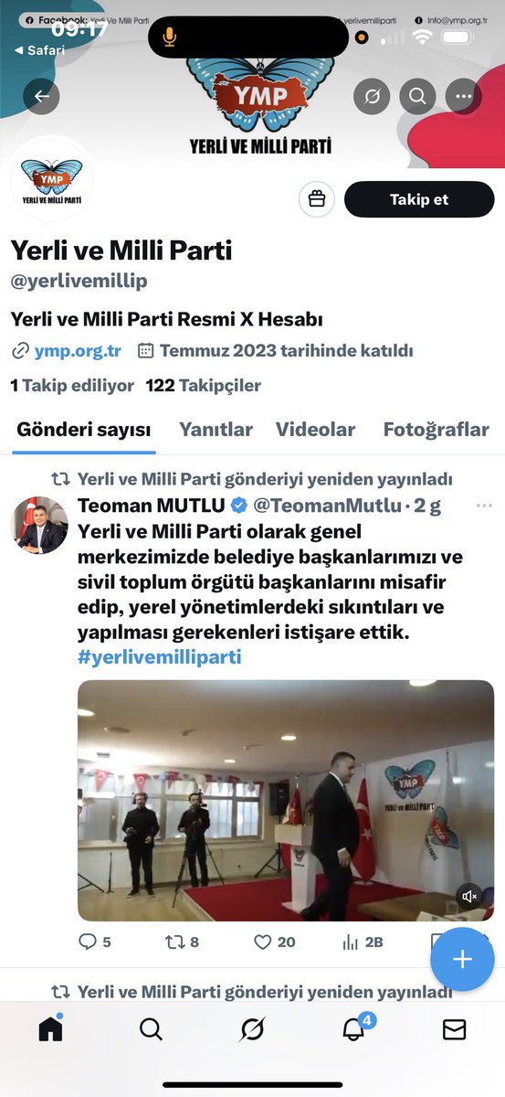 Anket DOLANDIRICISI ORC Araştırma şirketi, İstanbul’la ilgili bir genel seçim anketi yayınlamış. Ankette “Bugün genel seçim olsa hangi partiye oy verirsiniz?” sorusu sorulmuş.
Ankette “Yerli ve Milli Parti (YMP)” adlı bir partiyi %2,1 (böyle bir parti varmış) olarak göstermişler.