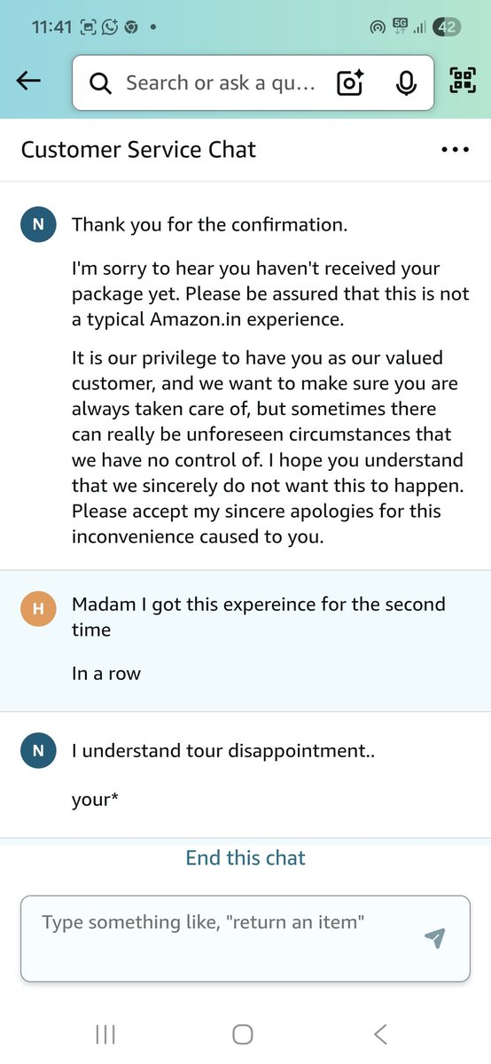 hardeepverma14's tweet photo. @amazonindia @amazonIN @amazon @AmazonDelivery @ConsumerCom
Now a days Amazon is working so fast they mark your orders delivered on application but did not delivery in person.This incident happened with me for the second time.
No resolution after contacting their customer support https://t.co/s7xwUQjxXV