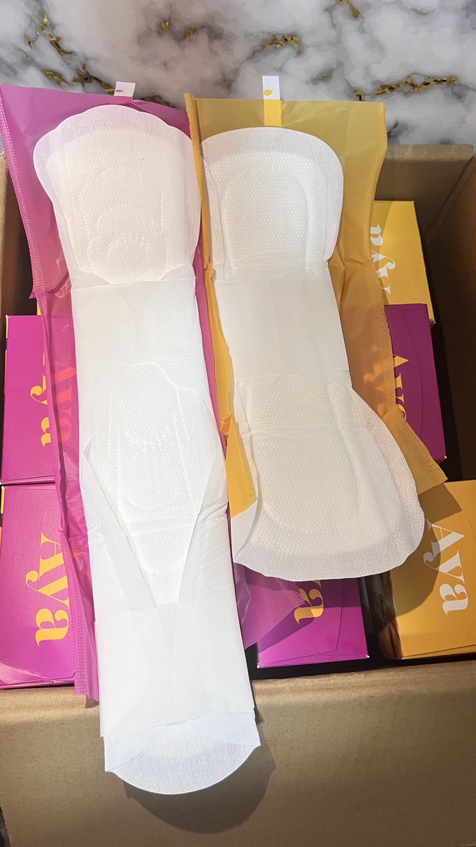 houseofneeyo's tweet image. Aya sanitary pads are soft, absorbent &amp;amp; gentle on the skin paired with hygienic disposal packs that make cleanup easy and odor-free. 🌸
Because your comfort and dignity come first. 💫

1300 naira per box 
Medium (24 boxes) Carton 🏷️ 31,000 naira.
Large (30 boxes) Carton 🏷️ 39,000…
