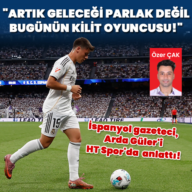 🇹🇷 Real Madrid'de Xabi Alonso döneminde takımın kilit isimlerinden biri haline gelen Arda Güler, bu sezon 14 maçta 3 gol ve 6 asistle dikkat çekti.

💬 MARCA Real Madrid Muhabiri Joel del Río Muradás, Arda Güler'in performansını ve Mbappe'yle uyumunu HT Spor'dan Özer Çak'a