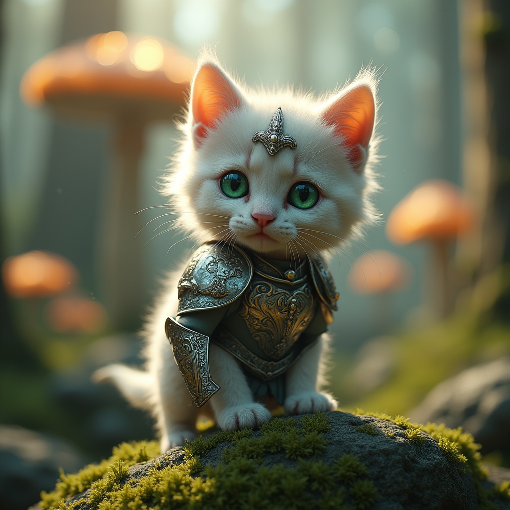 Imagen24_'s tweet image. Fluffy kitten knight in detailed filigree armor.-Comment For full Prompt
#AIImage #ImagePrompt #FantasyArt #AI
