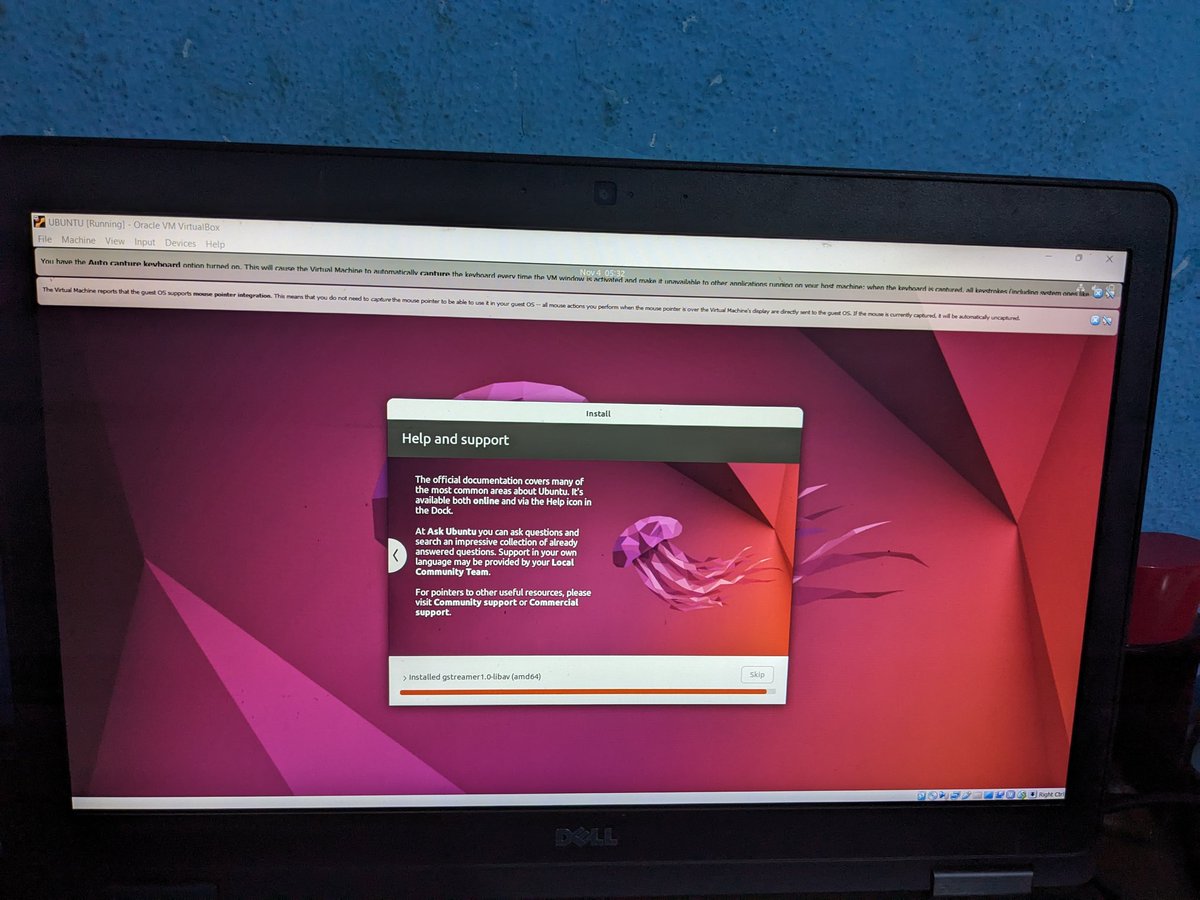 EbongValentineX's tweet image. Installed Ubuntu on virtual box since I&apos;m not courageous enough to dual boot 😂
#ubuntu
#linux
#systemadmin 
#GoodMorning