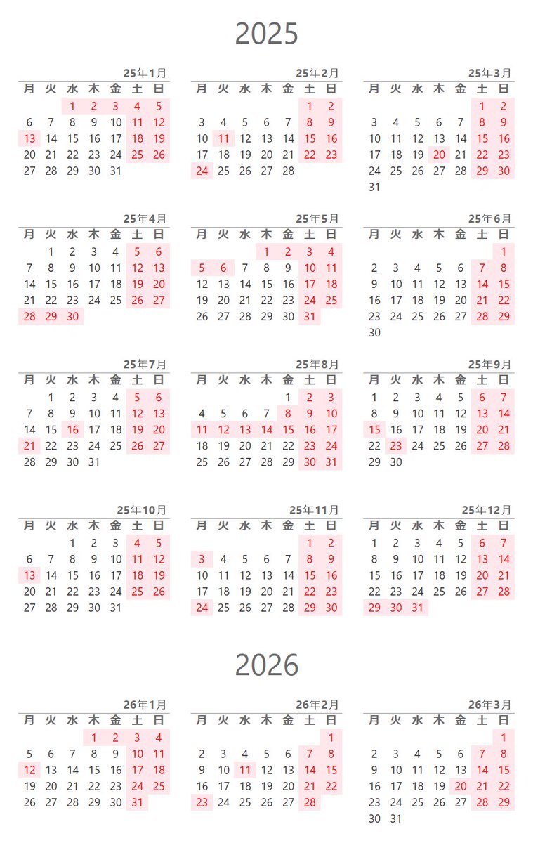 トヨタカレンダー、文句言いつつ連休も長いし大きな不満はなかったんだけど日立カレンダーというスーパーホワイトカレンダーを知って歯ぎしりしてる。知らなければ幸せだった。