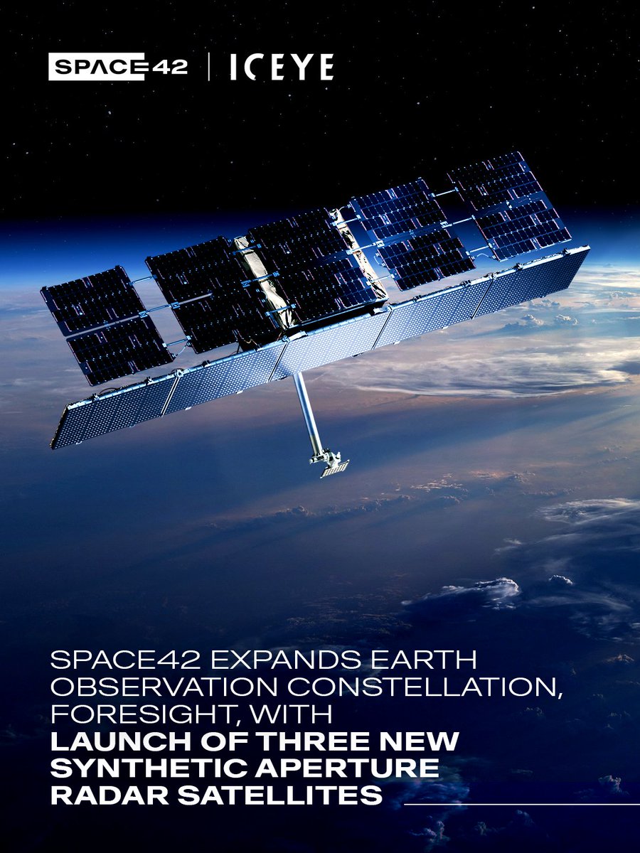 space42ai's tweet image. The launch of Foresight-3, Foresight-4, and Foresight-5 into Low Earth Orbit (LEO) marks another step forward in delivering decision-grade #geospatialintelligence to governments, industries, and partners worldwide.