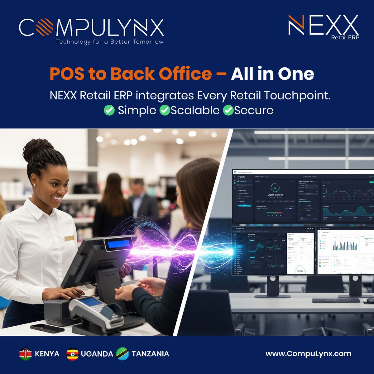 CompulynxLtd's tweet image. From POS to Back Office. One Powerful Retail Engine.
NEXX Retail ERP connects every touchpoint so you can run smarter, faster, and with total control.
📷 Simple 📷 Scalable 📷 Secure
#RetailSolutions #NEXXRetail #RetailERP #POS #BackOffice #DigitalRetail #RetailInnovation