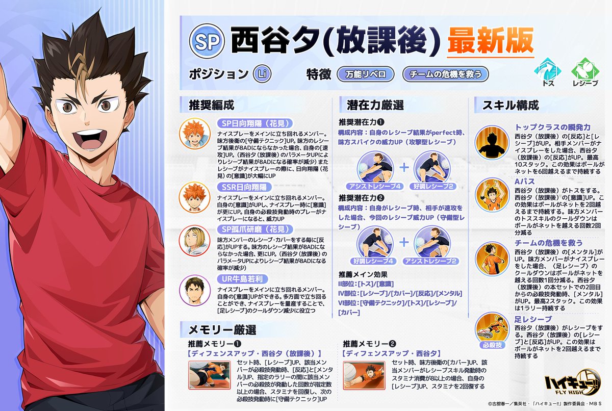 SPメンバー紹介📝】 調整後のSPメンバー「#西谷夕（放課後）」をご紹介