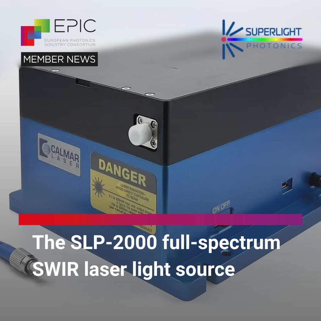 EPIC_photonics's tweet photo. 📣 SuperLight Photonics expands its broadband light-source portfolio with the new SLP-2000. More info at: 
https://t.co/P1ah9UQEmh #EPICMembers #SWIR #bandwith #mobileintegration https://t.co/LN6TFLcq7T