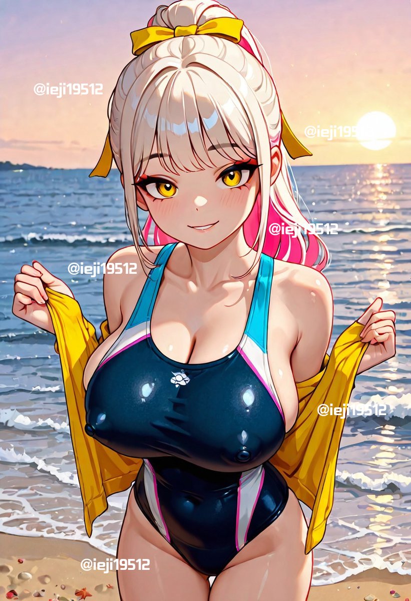 이 정도면 성인태그 안 걸릴까? 
수영복 입은거 어때에에에?? 💕
#2d #캐릭터 #애니 #캐릭터만들기 #상납 #놀자