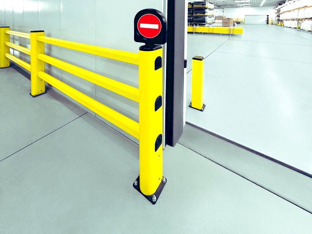 Visiboards. Retro fit or new installations. Bollard and Barrier posts get an added benefit with the quick and easy addition of the Visiboard signage range. Insert directly into the top of any GRD150 post. Wide choice of popular safety signs and directives available.