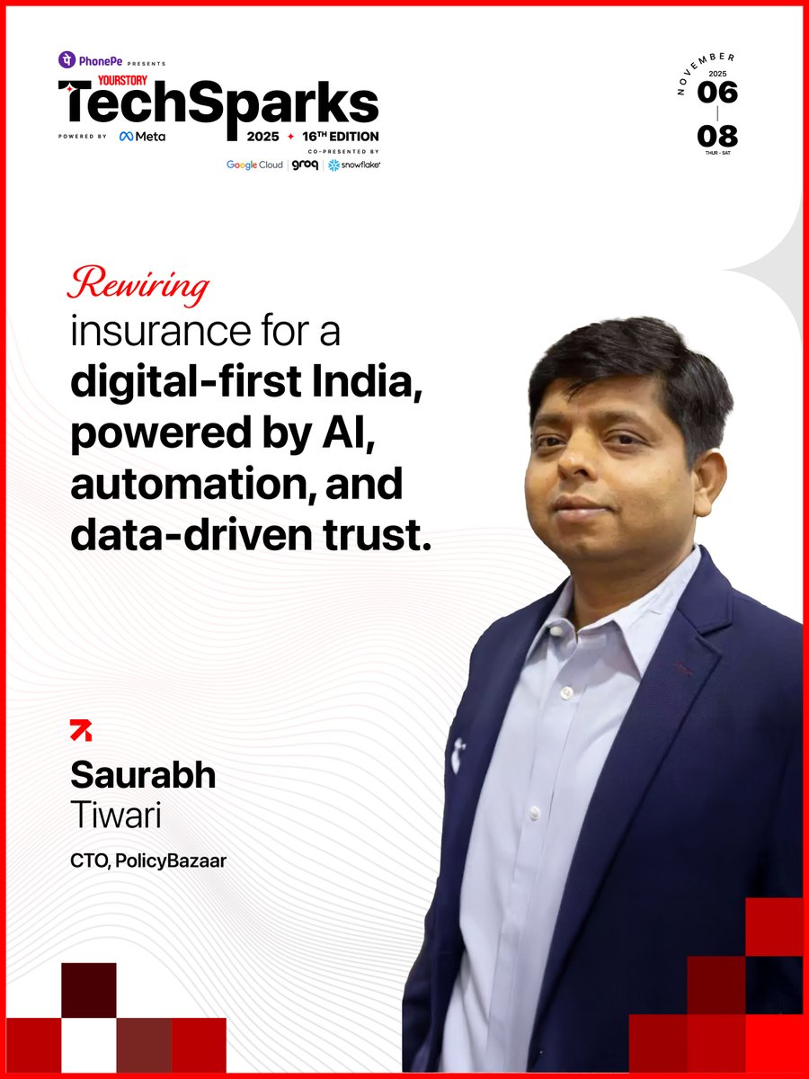 YourStoryCo's tweet image. Insurance in India is undergoing a once-in-a-generation transformation, from paperwork-driven processes to intelligent, real-time, personalised protection.

At PolicyBazaar, AI, behavioural analytics, and digital verification are powering smarter underwriting, personalised…