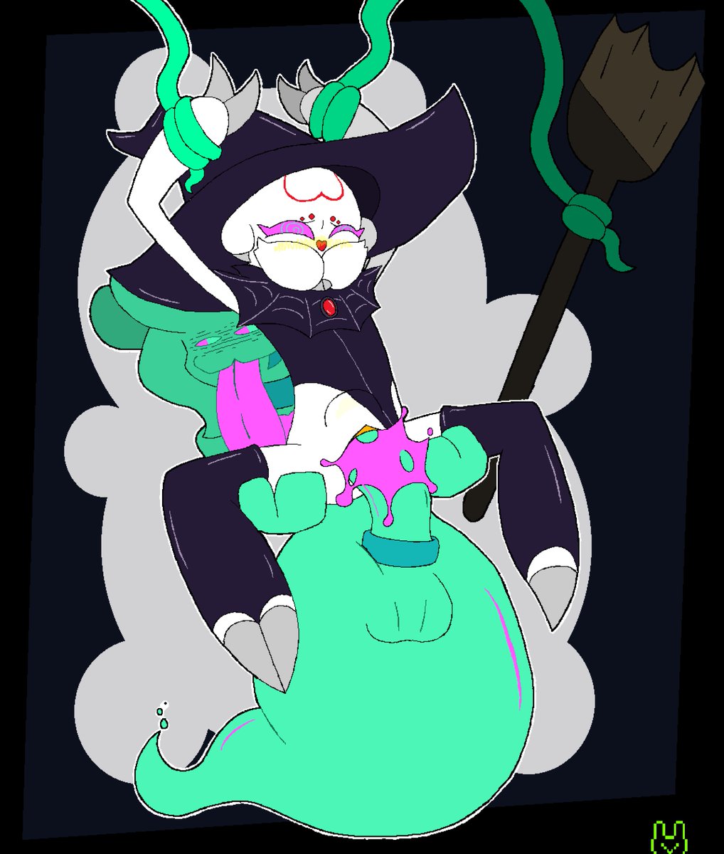 Late extra Halloween drawing, seems the spider witch flew around in the wrong forest hehe~
<a href="/SpikedHam/">Spiked Ham</a>