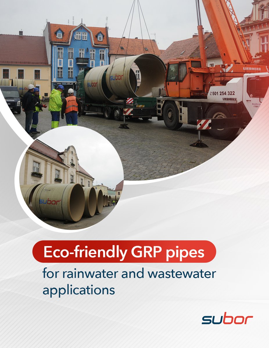 SuborPipe's tweet image. 🌍 Cities are evolving and so is infrastructure.
Subor non-pressure GRP pipes support a smooth and sustainable transformation in wastewater and rainwater systems.

#GRPPipes #Subor