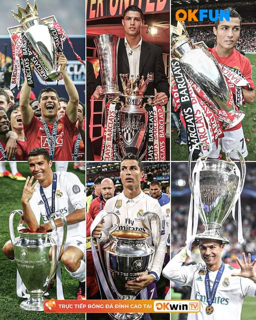 OKwinTVsport's tweet photo. Ronaldo — the only player ever to win triple consecutive EPL and UCL titles. Two eras, one legend. Forever unique. 👑🇵🇹🔥
#OKwinTV #OKFun #OKFunTV https://t.co/jSeLmjHTeA