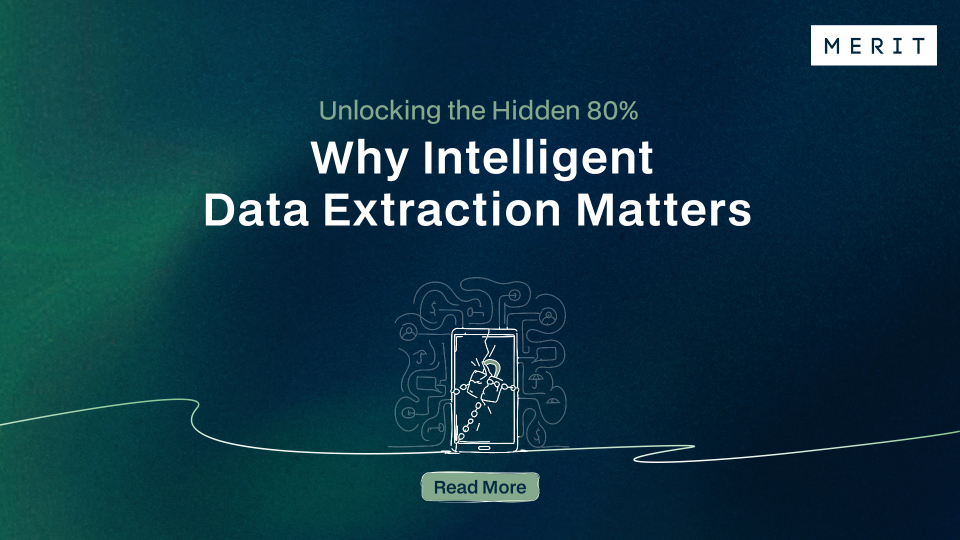Meritdatatech's tweet image. What if 80% of your org #data never makes it into your #Analytics  dashboards? Most enterprises today have missed opportunities, compliance risks, and poor decisions. Intelligent Data Extraction (IDE) changes that. 

Check out how: meritdata-tech.com/resources/why-…