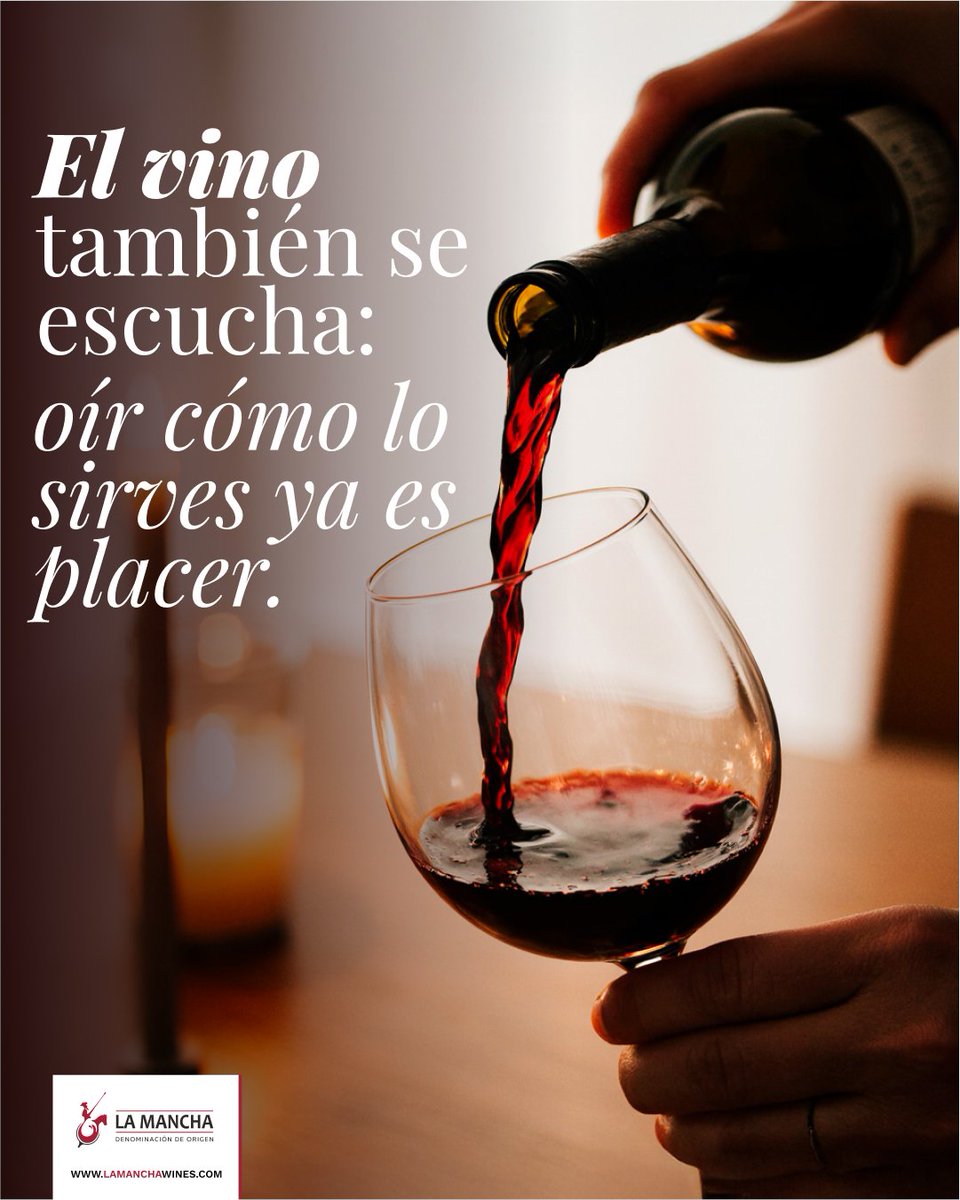 vinodelamancha's tweet photo. El vino también se escucha, ese sonido al caer en la copa es una parte más de la experiencia y magia que envuelve la cata de un vino  ✅
.
#vinodelamancha #vinosdecalidad #DOLaMancha #sentidos #denominacióndeorigen #catarvino #oído https://t.co/uWKGj5ciUl