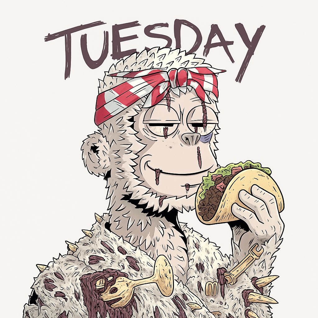 GM Web3 ☕️ 

Happy Taco Tuesday 

Woke up to some red, we keep going regardless