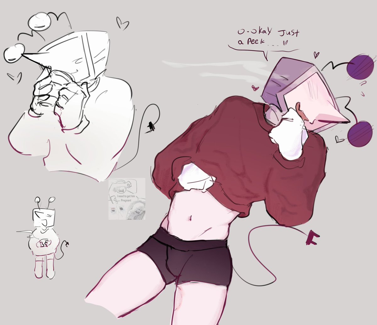 It’s finally getting cold where I live so I doodled Tenna in a sweater 
#deltaruined #tenna