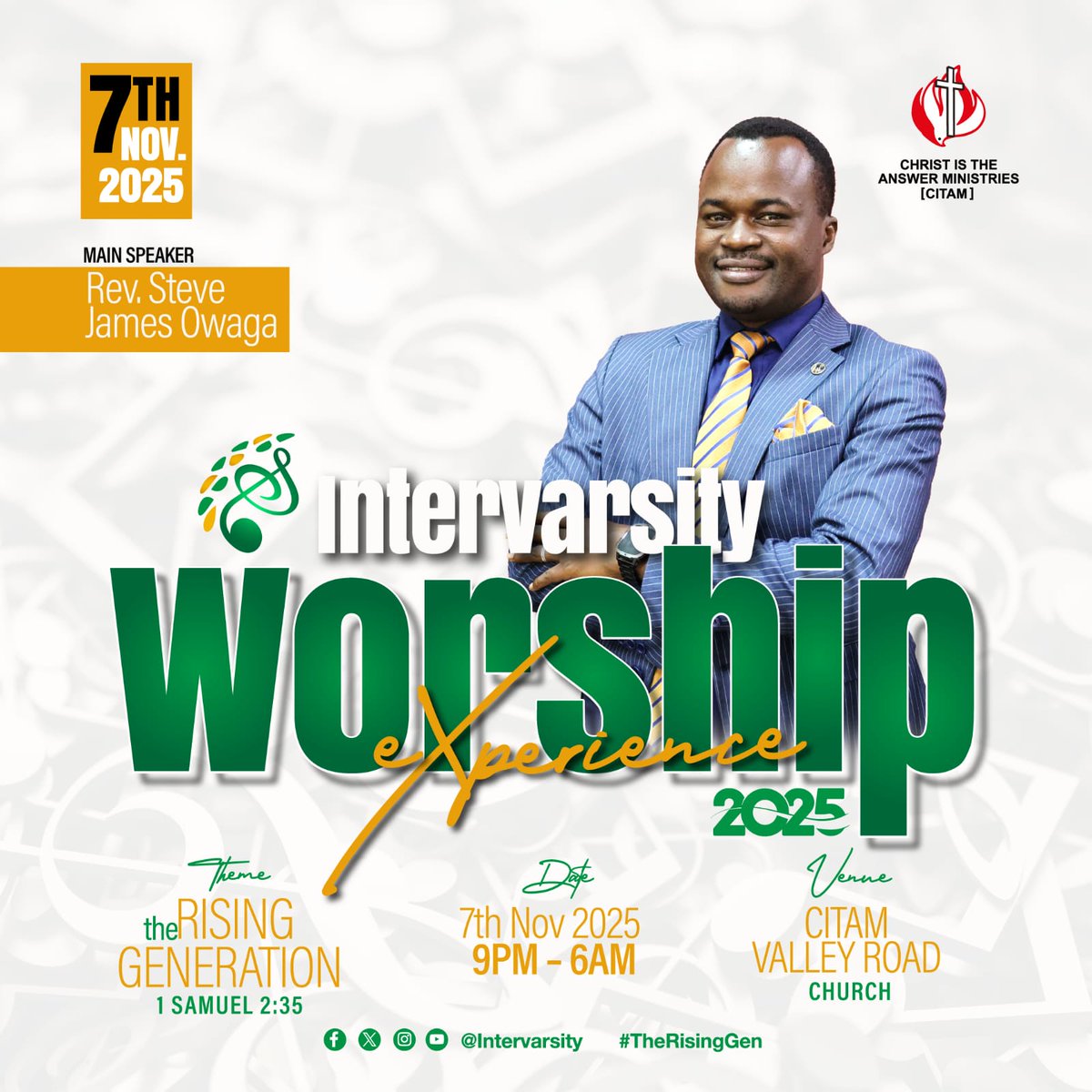 Coming up this Friday evening at CITAM Valley Road. All Youth are welcome. 

<a href="/CitamVrdKE/">CITAM VALLEY ROAD</a> 
<a href="/CITAMOnline/">CITAM Church Online</a> 
#TheRisingGeneration.. 
<a href="/OwagaSteve/">Steve james owaga</a>