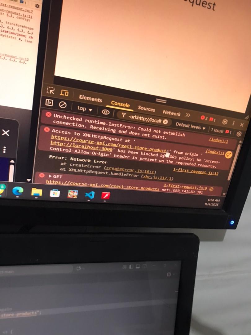 syntaxintech's tweet image. Started learning Axios few minutes into the learning I stumbled on an error that had me debugging for way too long. So I got angry and I decided to build my own basic server instead 😅

#buildinpublic #react