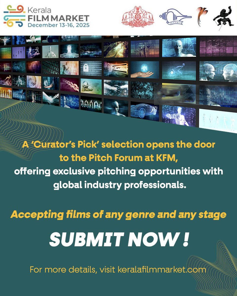 k_film_market's tweet image. Submit to the Video Library and get a chance to Pitch your film at Kerala Film Market.
For queries, write to us at videolibrary@keralafilmmarket.com
#KFM2025 #VideoLibrary #KFMVideoLibrary #iffk