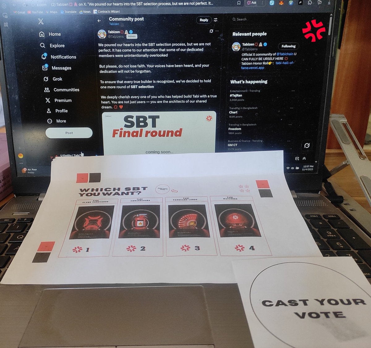 Do your best, keep the positive spirit 💢 and give your best. You will be honoured and your hard work will be noticed <a href="/Tabizens/">Tabizen💢🏯</a> 

Btw, which SBT you want 😉