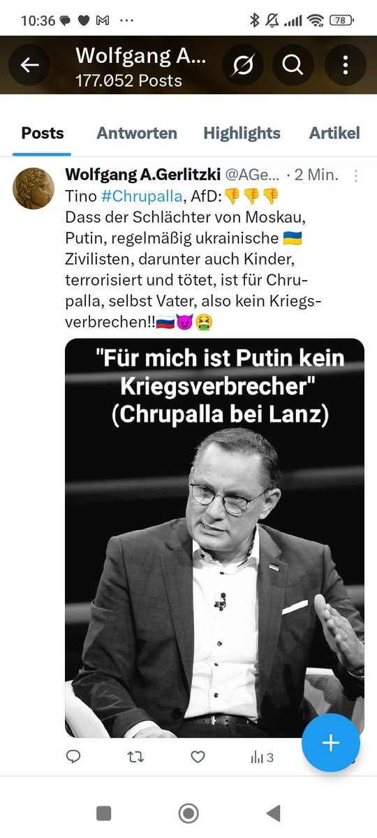 Was mir an der #AfD überhaupt
zuwider ist:
👉 Ihre Schlagseite Putin-Russland
👉 Ihr Rechtsextremismus
👉 Je &gt;30.000 EURO Monatsein-
       kommen aus der Staatskasse
       für #Weidel ➕ #Chrupalla 🟰
       60.000 EURO‼️🟰 #Luxus‼️