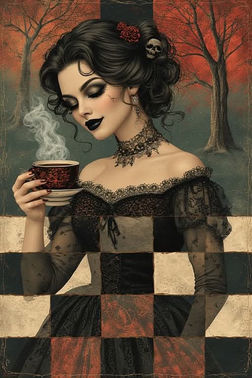 Good morning vermins. It's grotesque Tuesday, so make sure to keep your anger at bay. Spooks and chills darlings 🖤🖤🖤