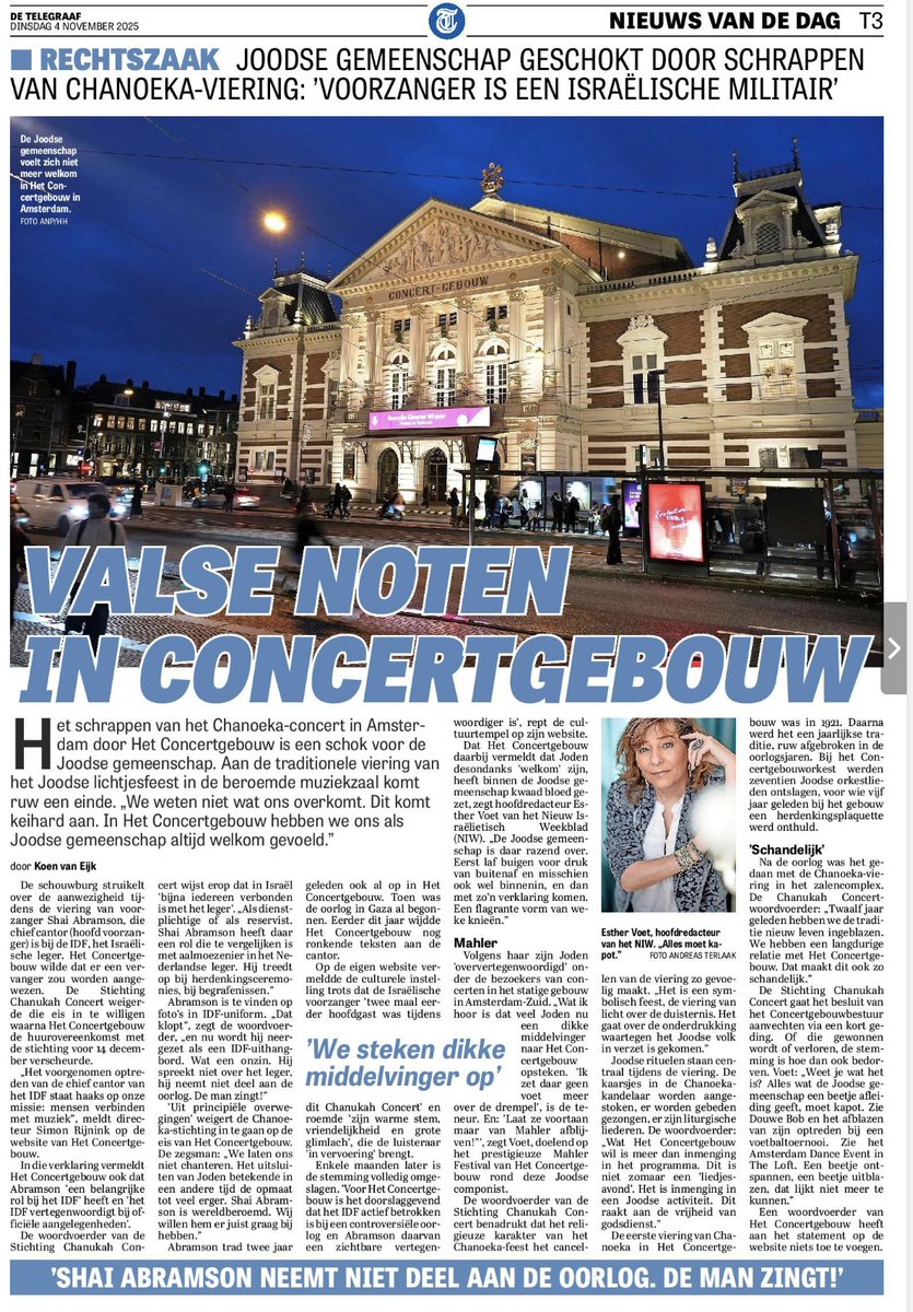 HammersteinO's tweet photo. Schande over het Koninklijk Concertgebouw, opnieuw schande over Amsterdam. https://t.co/T0mgvnK7kO