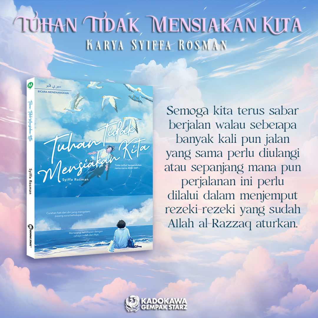 Berdoalah selalu, moga-moga terus dikurniakan kesabaran dalam kehidupan ˚°❀⋆.ೃ࿔*:･

📘TUHAN TIDAK MENSIAKAN KITA