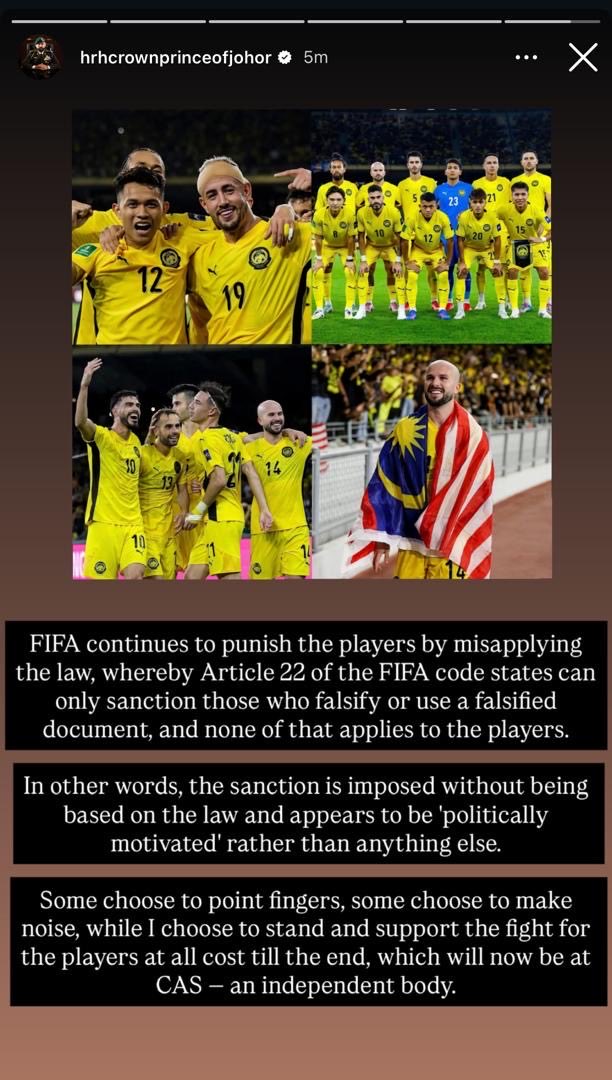 zulhelmizainal1's tweet image. “The sanction is imposed without being based on the law”, Tunku Mahkota Ismail.

@ASTROARENA