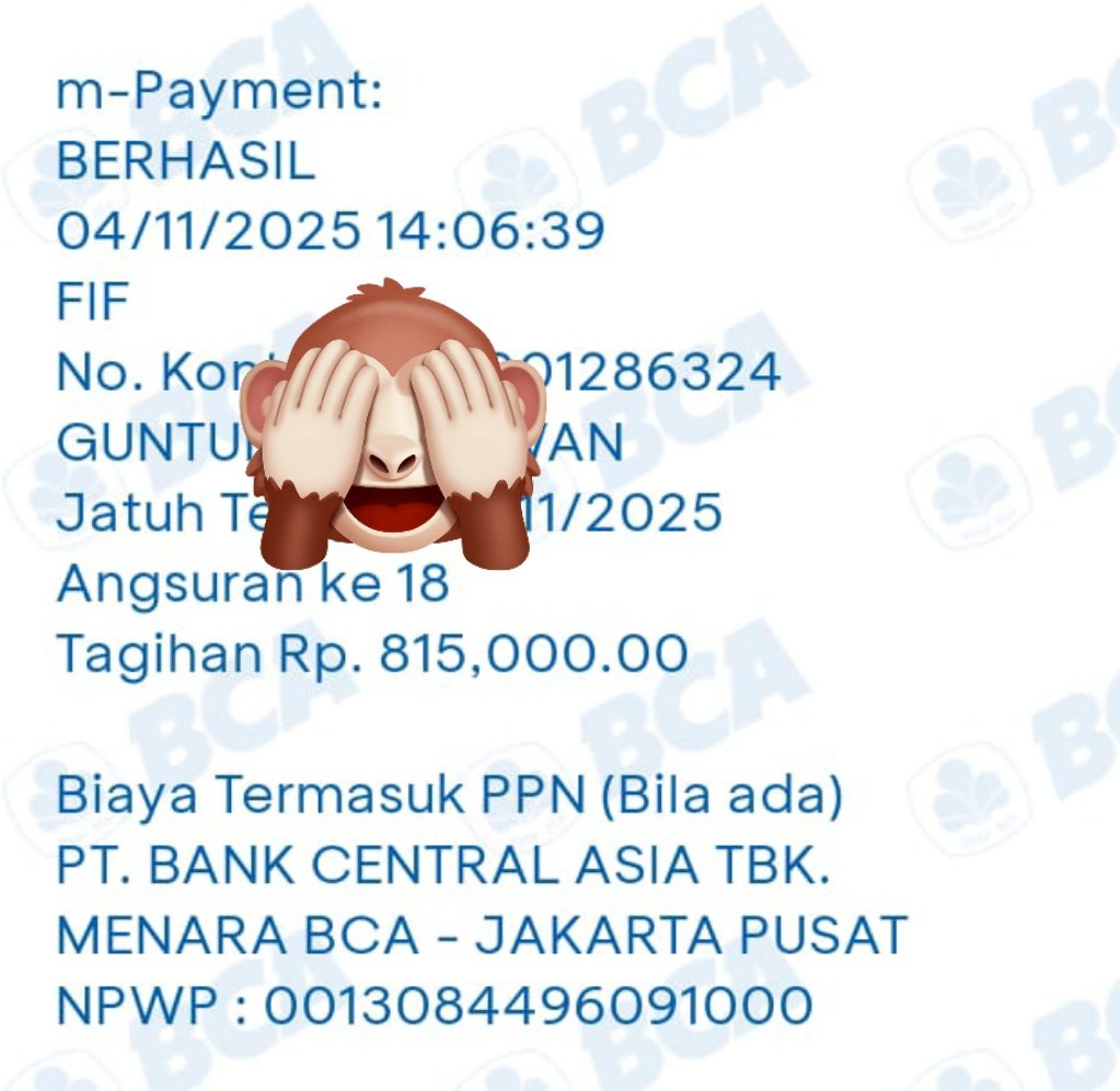 brothe28376's tweet photo. @FIFCLUB Mbok yao... Mbayar via BCA yg biasa gratis jadi ada tambahan 15.000 ...sing wajar lah.. 15.000x100.000 nasabah piro mas... Ojok ngono https://t.co/Mz0BDWn6Mv