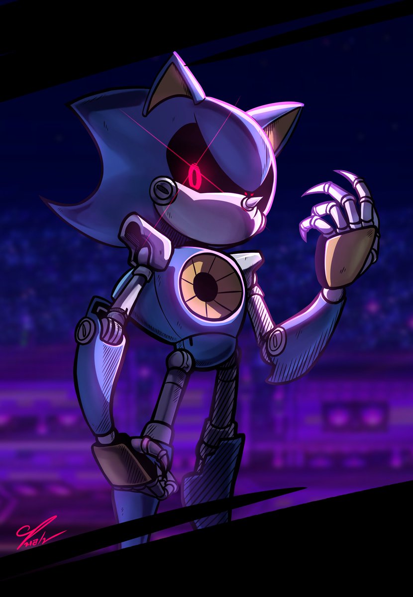 "Sonic, dead or alive... is mine" (Repost)

#MetalSonic #SonicTheHedgehog #fanart