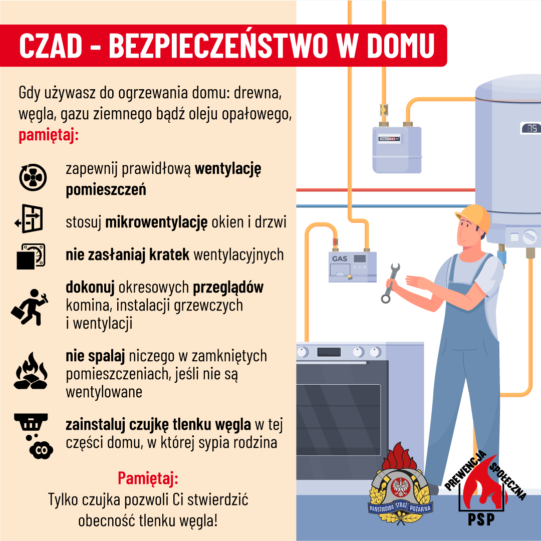 KRadomiu's tweet photo. 🚨Zadbaj o swoje bezpieczeństwo!🏠

👉Jak zapobiegać zatruciu tlenkiem węgla❓ https://t.co/TjJCgSBash