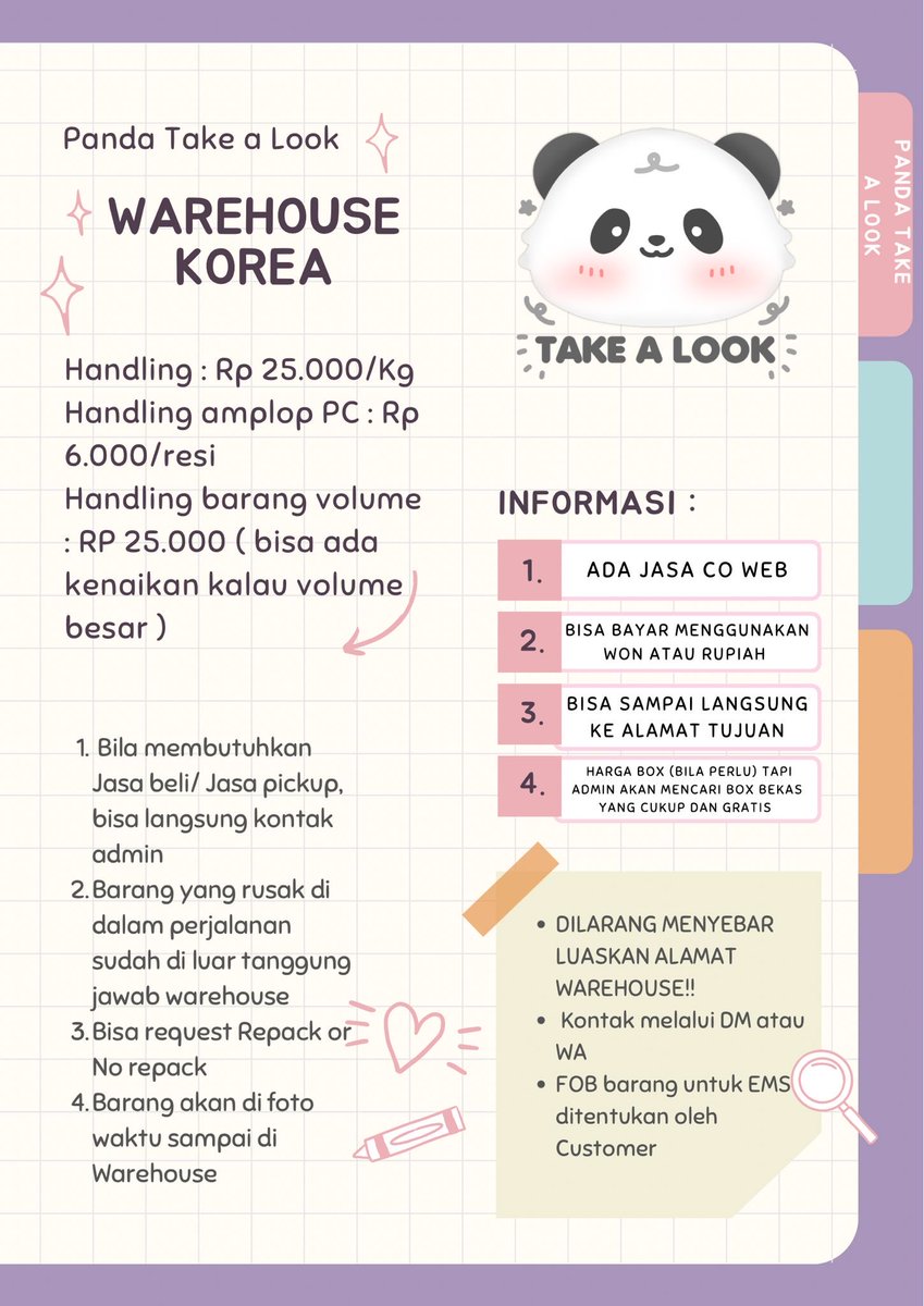 pandatakealook's tweet photo. WAREHOUSE KOREA OPEN!!!!

Buat yang lagi cari wh korea boleh banget langsung contact yaaa!!! 

Trusteed pastinya dongggg https://t.co/Uj20EBCUzM