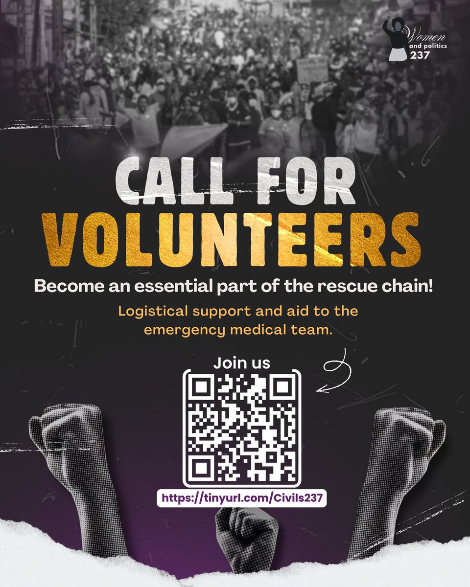 MelindMelo's tweet photo. #RT Highly appreciated
👉🏾 Civils volunteers : https://t.co/dTr0XWpaAf
👉🏾 Medical volunteers : https://t.co/yOxzfXEP7c
#FemmesEtPolitique237
#FreeCameroon
#CMUD https://t.co/ERGCId0BEJ