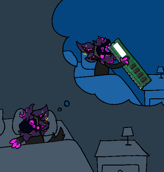A protogen can dream