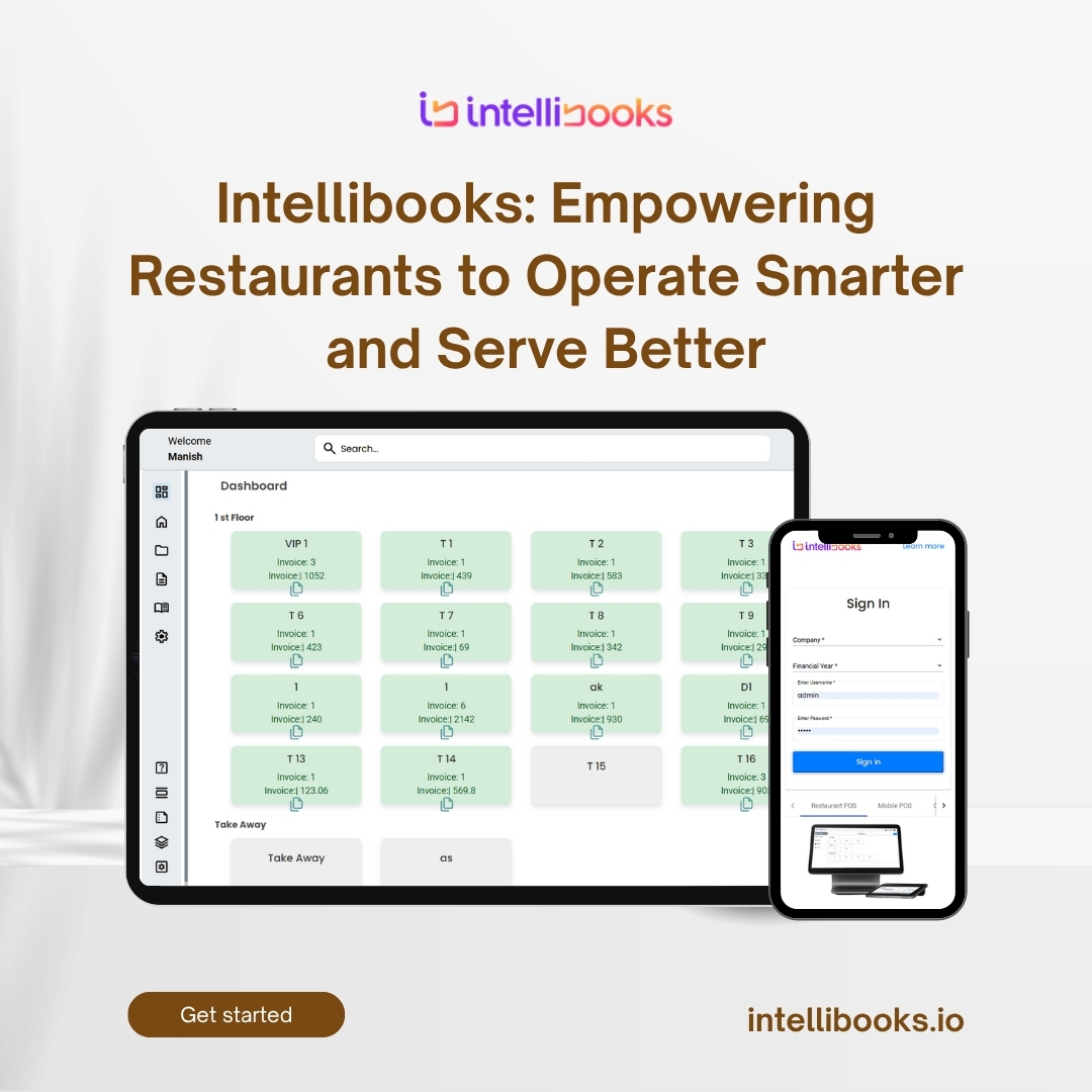 BooksIntelli's tweet image. Visit intellibooks.io for smarter, faster, and more connected restaurant management! Intellibooks transforms how restaurants handle billing, orders, and operations—all from one unified platform. 

#Intellibooks #RestaurantManagement #SmartPOS #FoodBusiness
