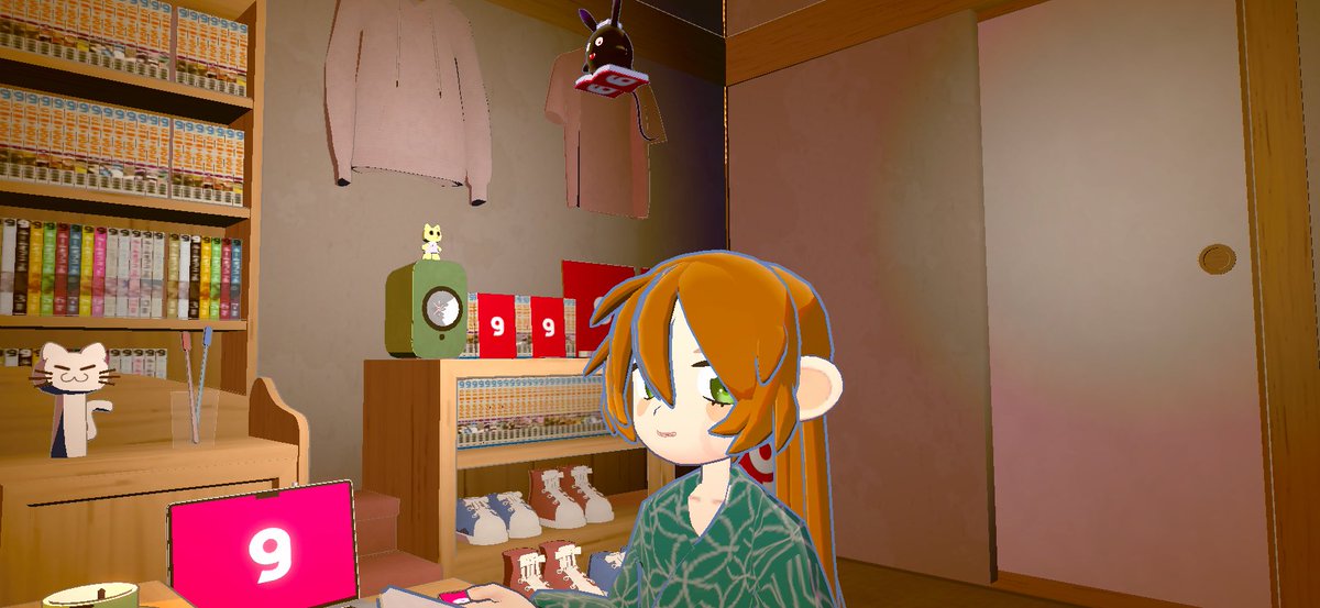 fami321fami's tweet photo. 回ってきた情報で一緒に作業してくれるアバターが作れるアプリ
月島作れるかな、、って作ってみたら
めちゃんこかわいいし
なんか公式キャラの黒いウサギがクロダって名前らしくて
ずっと部屋でうようよ浮いてて
は？？ってなってる全然作業できん https://t.co/ELqllTrwnO