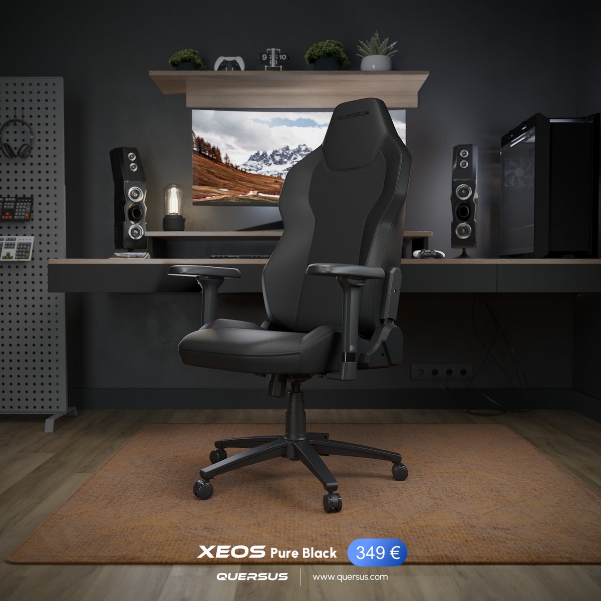 QuersusFR's tweet image. Découvrez la QUERSUS XEOS Pure Black Chair ! 🔥

Conçue avec un design original et fabriquée en cuir synthétique hybride UHL de haute qualité, la XEOS allie élégance et durabilité.

Avec son coussin repose-tête ergonomique et ses accoudoirs réglables en 3 directions, elle offre…