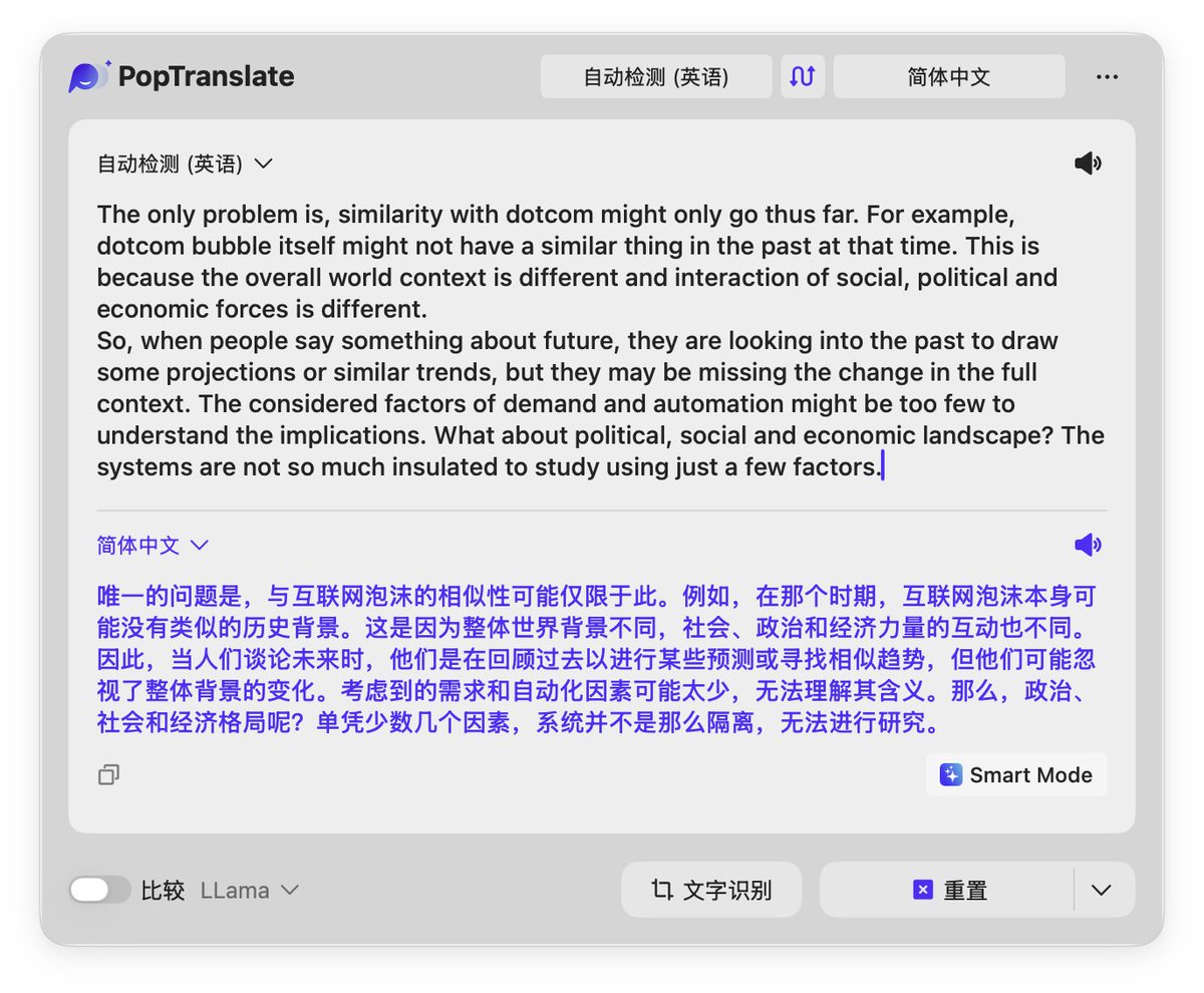 PopTranslate 1.5.2, un outil de traduction automatique, est disponible. Cette mise à jour corrige un problème pouvant af