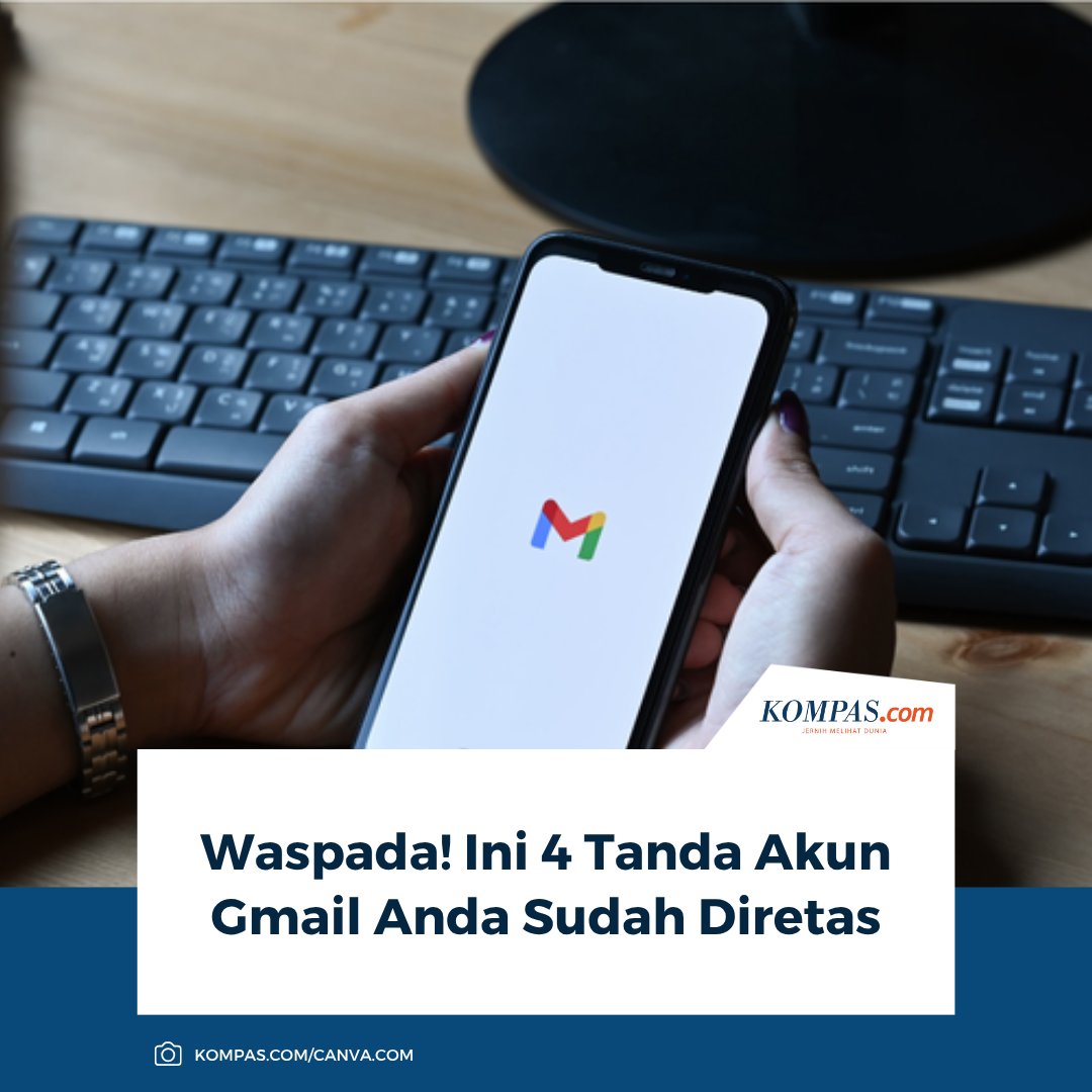 kompascom's tweet photo. Awas! Kenali empat tanda krusial yang mengindikasikan akun Gmail telah diretas, mulai dari perubahan pengaturan keamanan hingga aktivitas finansial mencurigakan.
Baca di sini: https://t.co/SzATfqt20h
~TR #Gmail #Retas https://t.co/w8vtXnlzZ0
