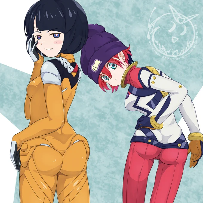 去年の尻日から今日まで11枚描いてますねぇ アニメとゲームからそれぞれ2枚ずつ #いいおしりの日 #いいお尻の日