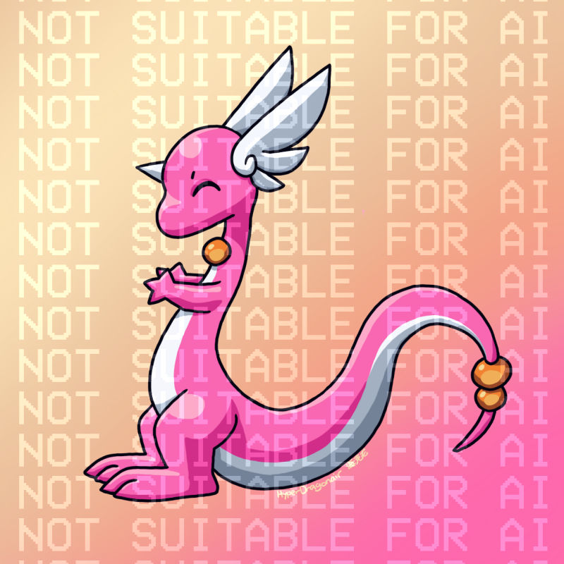 Pink limbed Dragonair wants hugs
