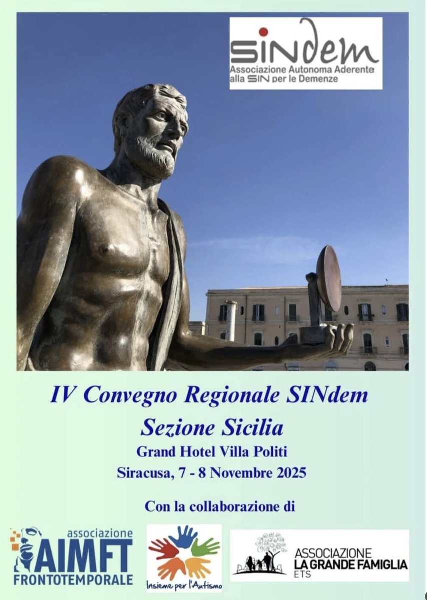 Convegno Regionale SINdem, 7 e l’8 novembre a Siracusa

frontotemporale.it/2025/11/04/con…