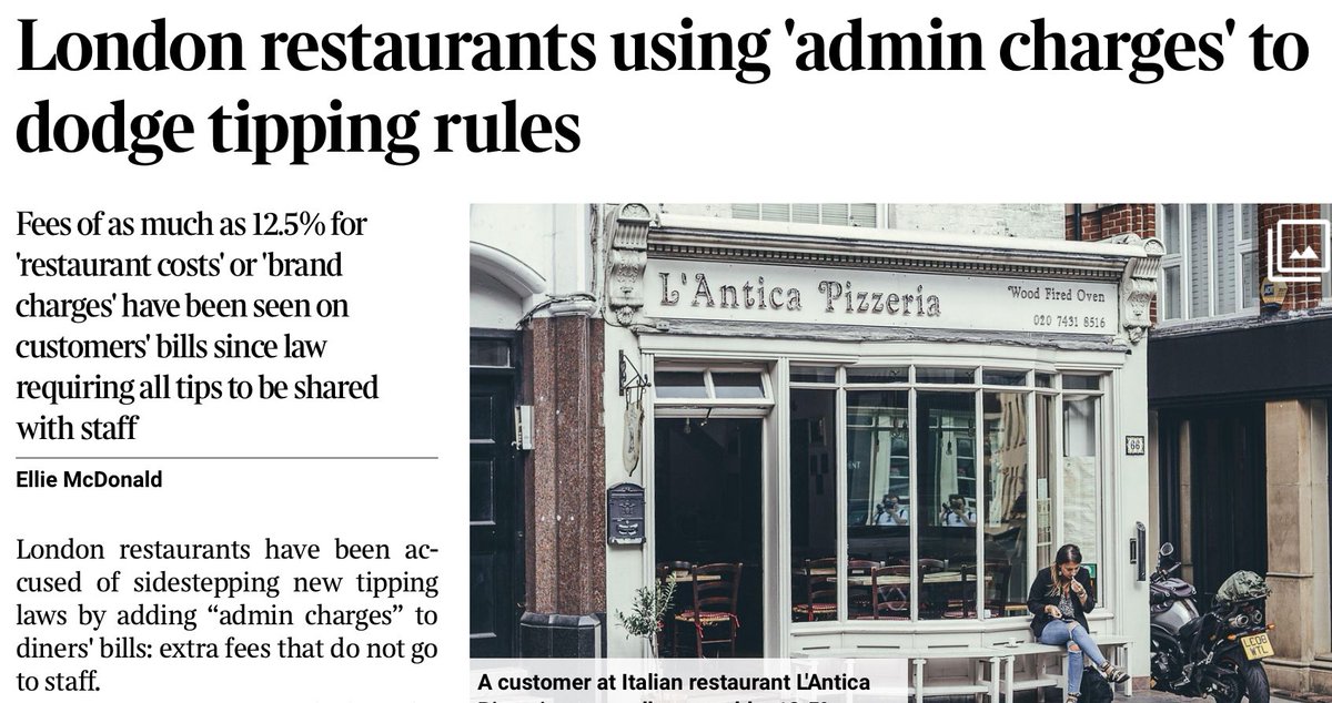 paullewismoney's tweet image. Some restaurants introduce their own standing charge to bills bit.ly/49xTsD4 as they seek to continue to snaffle the service charge which by law has to go to staff. If a charge is not optional VAT should be added to it so ask for VAT receipt and refuse optional charges.