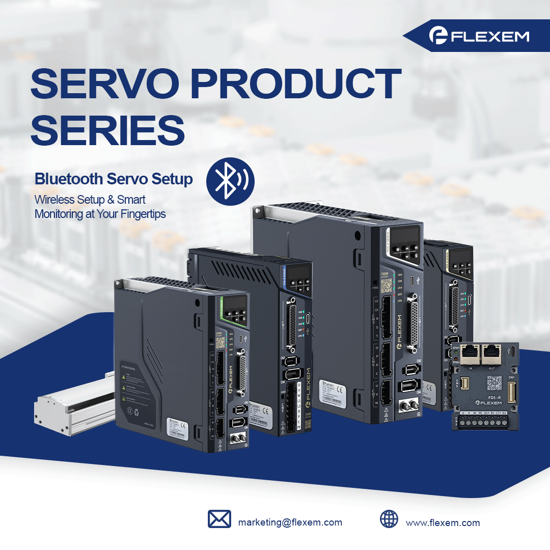 FlexemTech's tweet image. Smart motion, wireless freedom.
FLEXEM Servo Drive with Bluetooth debugging — faster setup, smoother control.
🌐 flexem.com | ✉️ marketing@flexem.com
#ServoDrive #Automation #Bluetooth