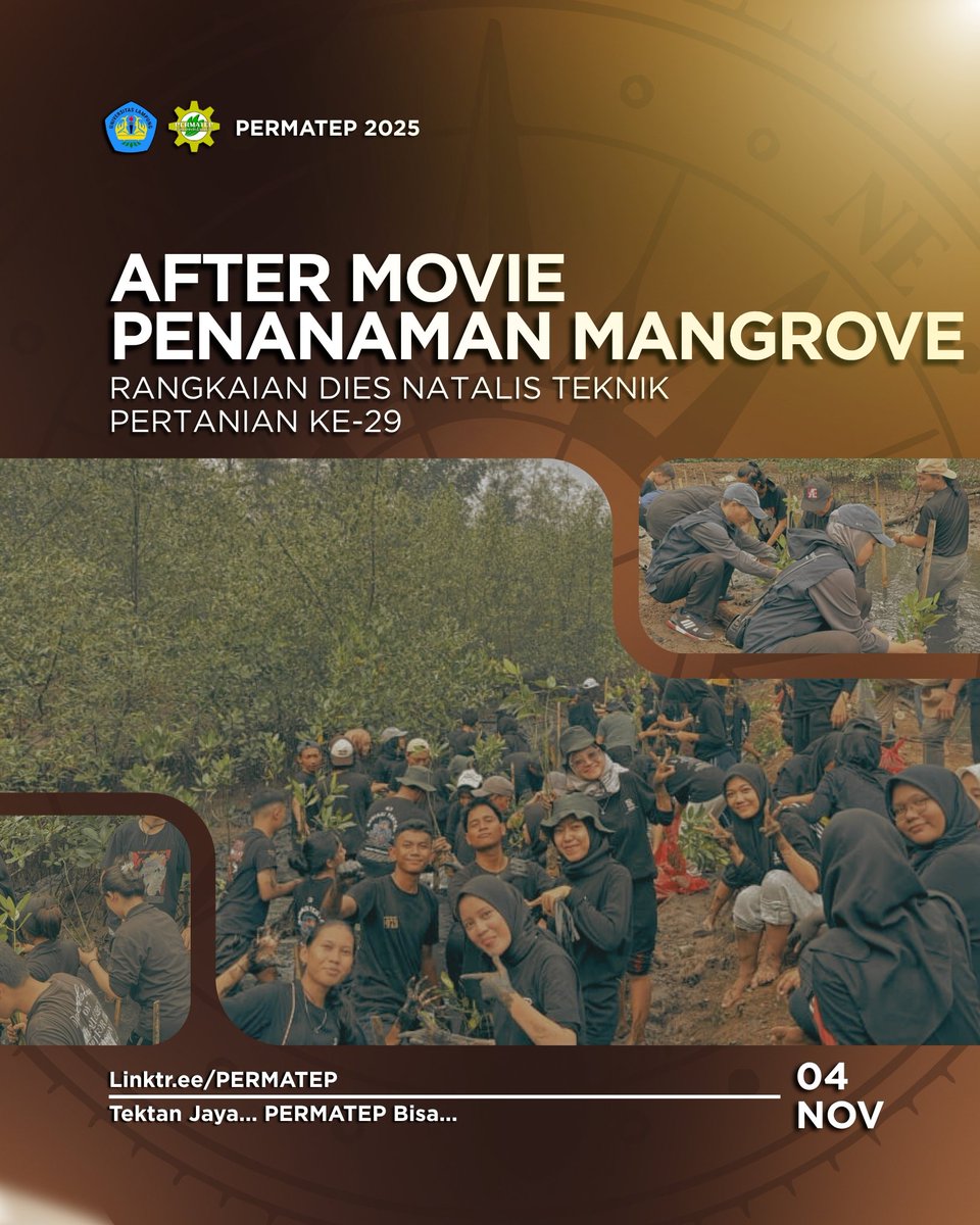 PERMATEPUNILA's tweet photo. [ REMINDER ]
•
•
Hallo Teppers!
Penasaran sama keseruan Dies Natalis Teknik Pertanian ke-29? Langsung cek YouTube PERMATEP ya!
•
Instagram: @permatepunila
X: PERMATEPUNILA
Tiktok: permatep
Youtube: PERMATEP unila
Whatsapp: PERMATEP
•
#Tektanjaya
#PERMATEPbisa
#PERMATEP2025 https://t.co/JgQPC6ueKc