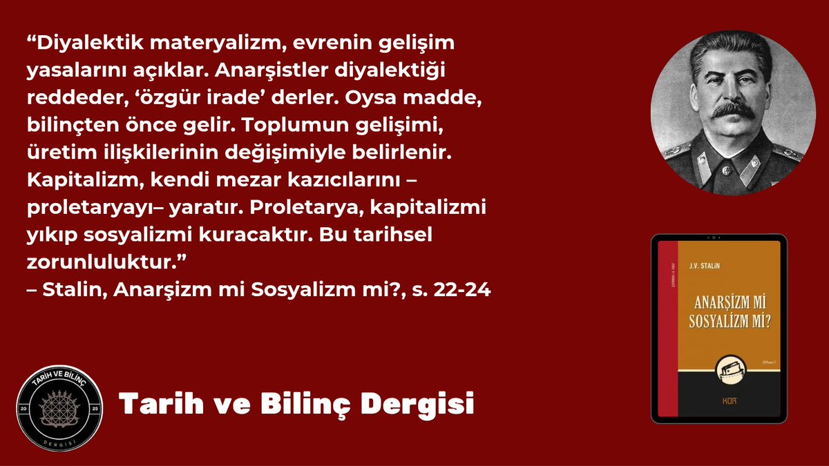 Anarşizm mi Sosyalizm mi ?

Stalin yazıları serisi-3