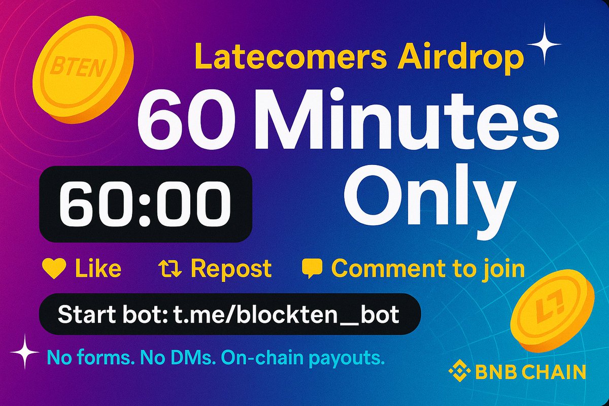 YouPulseX's tweet photo. You asked—we listened.
🔥 LATECOMERS AIRDROP — 60 MIN ONLY

To enter:
❤️ Like
🔁 Repost
💬 Comment “JOIN”
🤖 Claim here: https://t.co/KCBjlQnLYh https://t.co/qYctpKcNO7